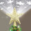 Star-shaped weapon with white LED projection and snowflake effect – gold 1