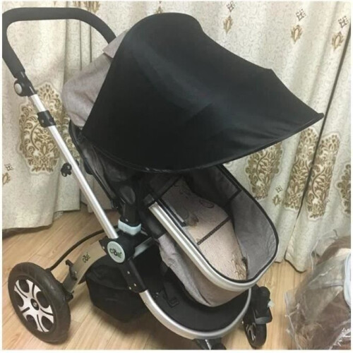 HuiYa sunshade for prams and buggies, black 2