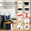 Airfryer accessory set, square, 8 inch 2