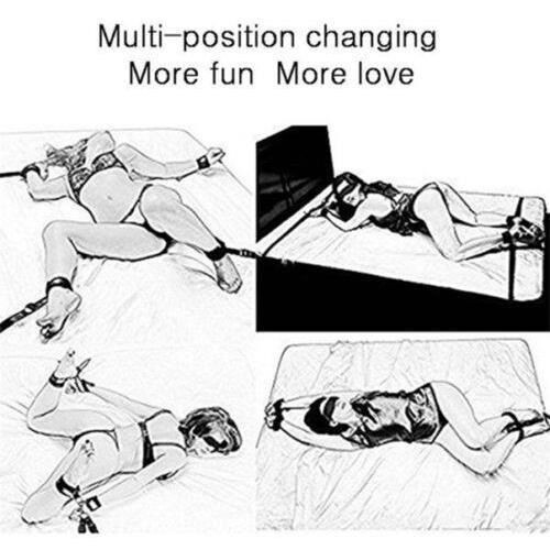 BDSM Bondage Wrist Ankle Cuff Handcuffs Restraints Underbed System 2