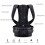 Posture Corrector – LETOUCH – Adjustable Back Support Belt – Black – Unisex – Adults 2