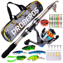 Telescopic rod - MOOHOP - 1.8 m - Powerful reel - Fishing accessories - Mixed