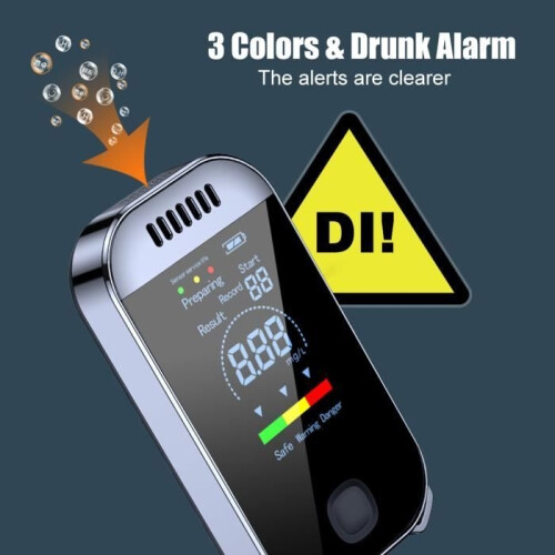Electronic Breath Tester – Professional, highly sensitive breath tester with digital LCD display 2
