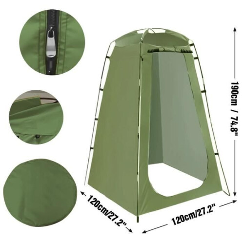 Portable shower tent – PRUMYA – Direct model – Waterproof – UV protection – Quick installation 2