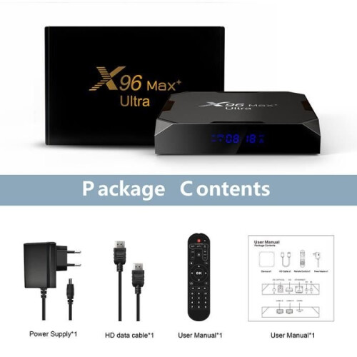Android 11 TV Box – PRUMYA – X96 Max Plus Ultra – 8K – 4 GB RAM – 64 GB storage 2
