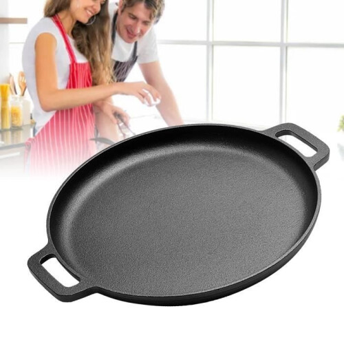 Cast iron pan - VVIKIZY - 28 cm - Non-stick coating - 2 handles - Suitable for induction 2