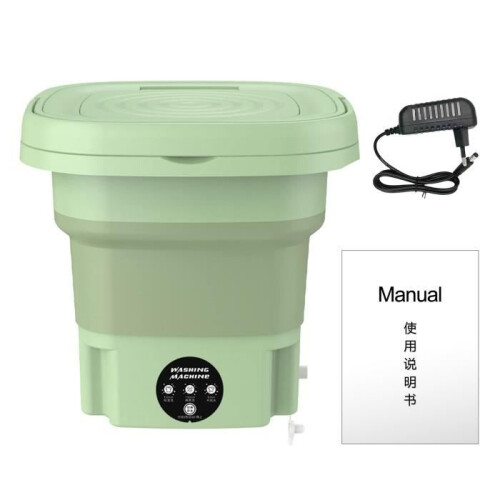 Mini Washing Machine – WIRLSWEAL – Foldable Model – 8 L – Portable – Blue Light Sterilization 1