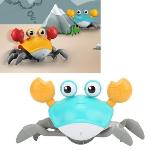 Zerone Crawling Crab Toy, Rechargeable Crawling Crab Toy, Automatically Avoid Obstacles, Baby Crab Toy 2