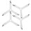 QILU Adjustable Bed Sheet Closures – Elastic Y-Shaped Ties – White – 4-Pack – 40cm to 90cm 1