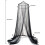 Black dome mosquito net for double bed, foldable, mildew resistant, ideal for camping, home and garden 2