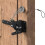 Self-locking garden gate lock for wooden fences, gate locks with steel cable, gate lock 1