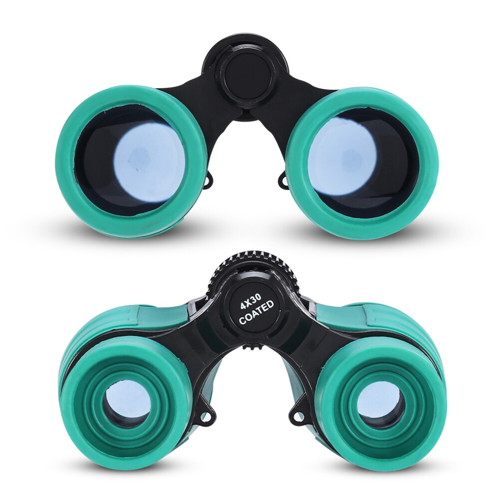 4X30 Maginification Child Kid Outdoor Birding Binocular Children Telescope Toy Gift Green 8361324332331