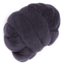 55g Colored Needle Felting Wool Roving Spinning Sewing Trimming Handiwork Material (Dark Gray)