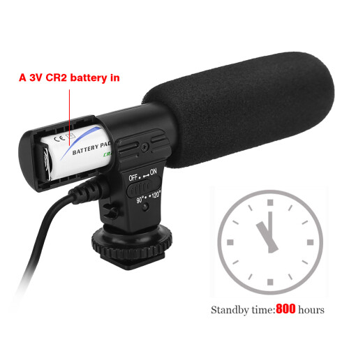 Mini Professional Stereo Microphone for Video Recording Universal for Digital Video Camera 2