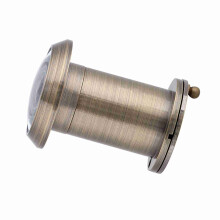 Home Security Optical Glass 220 Degree Wide Angle Door Scope Viewer (Bronze)