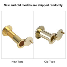 Home Security Optical Glass Wide Angle Door Viewer Door Scope Viewer (Gold)