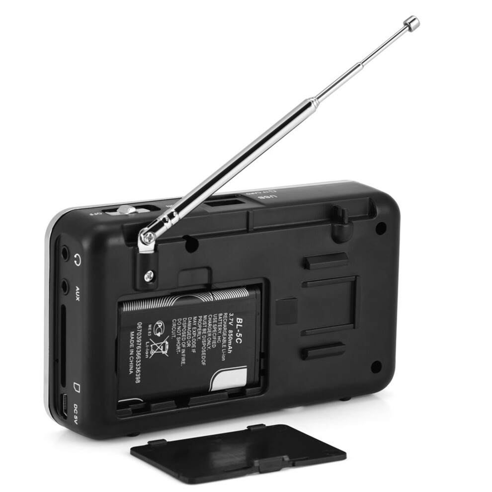 Portable Digital Audio Player Hifi Music Speaker Support Fm Radio Tf Sd Card Usb Aux W/ Display 7891324334574