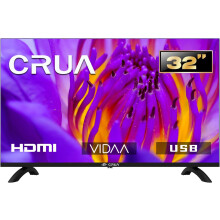 CRUA 32-Inch Smart TV HD Ready LED TV with VIDAA OS, Built-in Netflix, Prime Video, YouTube, WiFi, HDMI & USB