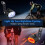 Bicycle front and rear light, USB rechargeable bicycle lamp, 4 + 6 light modes, IPX4 waterproof bicycle lamp 3