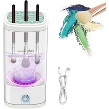 Electric Makeup Brush Cleaning Machine, Automatic Rotary Makeup Brush Washer and Holder