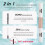 3-pack double eyelash glue for eyelash extensions, glue and sealant, professional, natural, false eyelashes, waterproof, 2