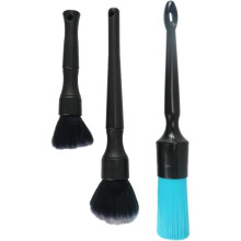 Car cleaning brush, set of 3 cleaning brushes for rims and dashboard