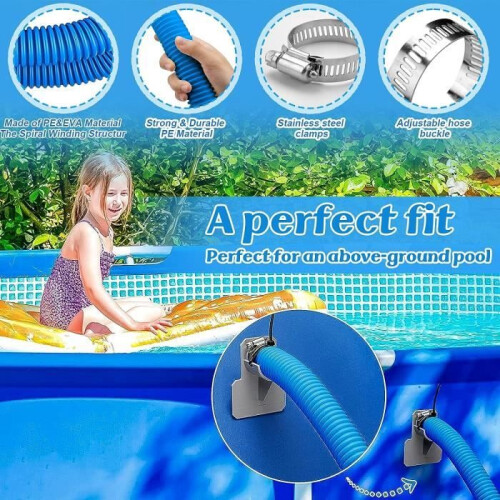 pieces of replacement hose for swimming pool, replacement hose for swimming pool filter pump 2