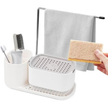 Dishwashing liquid dispenser, sponge holder, soap dispenser, soap dispenser with sponge holder, liquid soap dispenser
