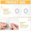 25-pack transparent adhesive hooks, maximum load 5 kg, transparent magic hook with squeegee, self-adhesive wall mount 3