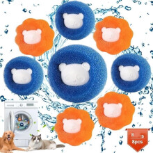 8-pack reusable hair catchers for washing machine, hairball catcher