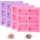 Pack of 4 Rectangular Silicone Soap Molds with 6 Cavities, BPA Free, for Soap Making 1