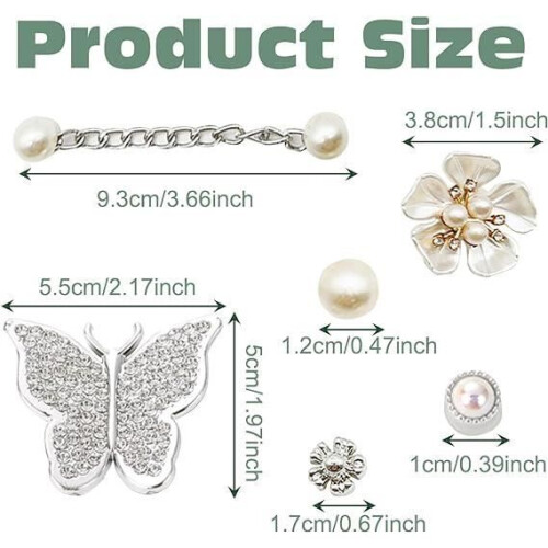20 pcs shoe accessories with rhinestones, DIY shoe decorations 1