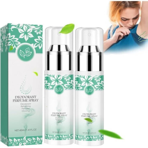 2-pack natural green tea deodorants, underarm deodorants, 48-hour antiperspirant