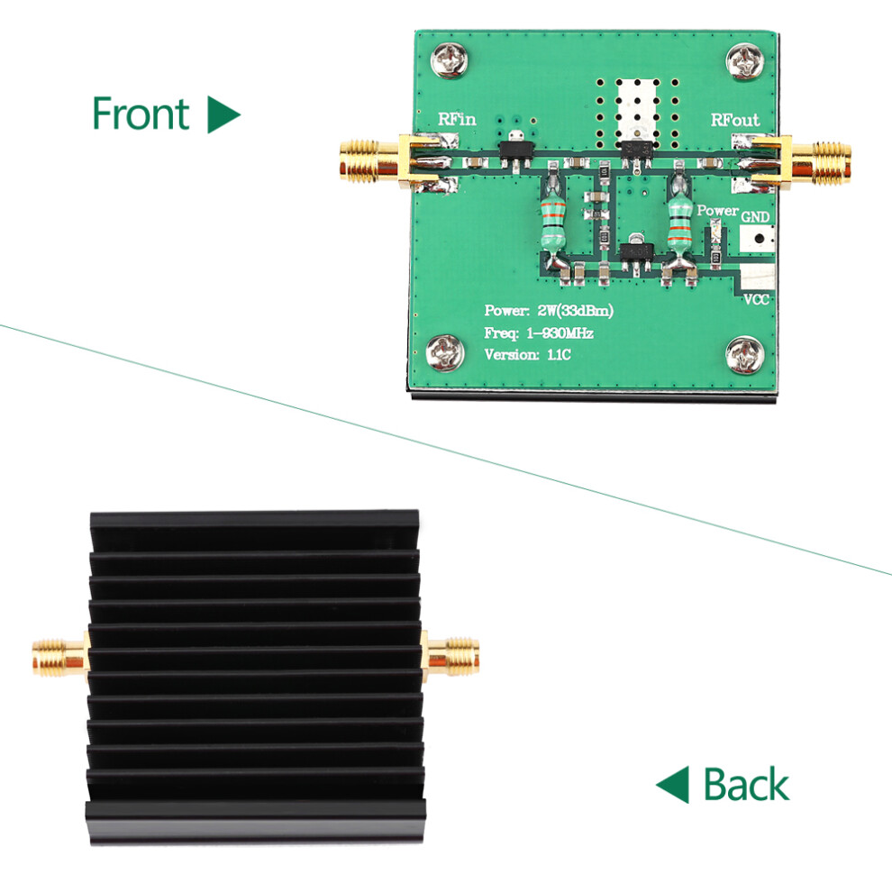 1-930Mhz 2W Rf Broadband Power Amplifier Module For Radio Transmission Fm Hf Vhf 6951324336426