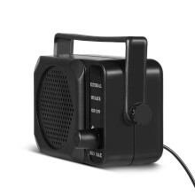1PC Mini Portable 3.5mm External Speaker for Yaesu / Icom Car Two Way Radio Black