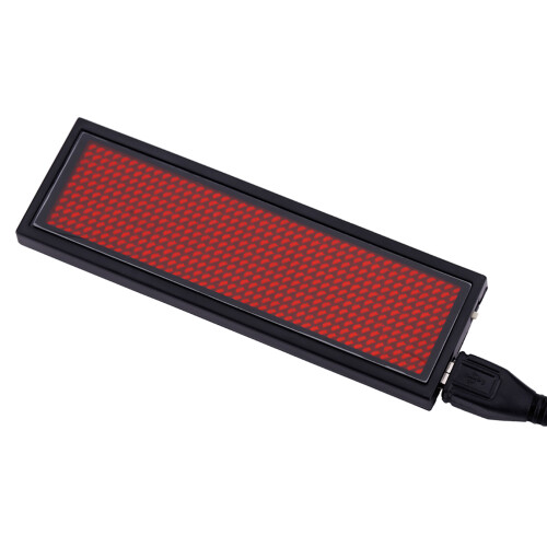 RED LED Scrolling Sign/Name Badge/Message Tag Display Board