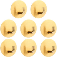 8-pack self-adhesive stainless steel towel hooks, self-adhesive wall hooks, waterproof hooks for bathroom and kitchen