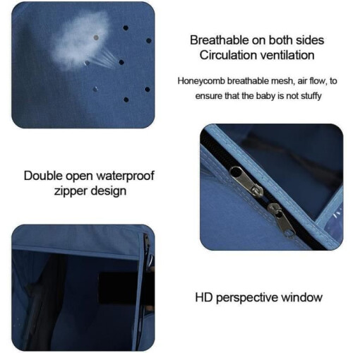 Universal rain cover for strollers, protective cover for all types of strollers, waterproof cover for Eva strollers 2