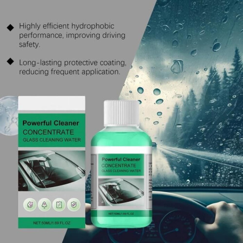 Hydrophobic coating for windshields, windows and shower doors 1