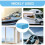 Absorbent microfiber anti-fog cloth for car mirrors and windows, absorbent sponge 4