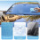 Absorbent microfiber anti-fog cloth for car mirrors and windows, absorbent sponge 3