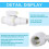 Pool Shut-Off Valve Hose Adapter for Hayward VHV Filter Skimmer 3