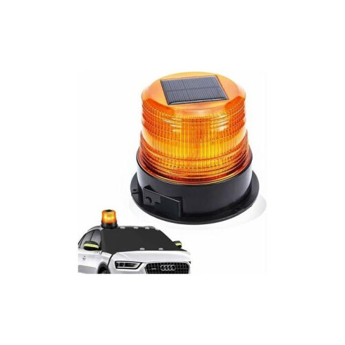 12V USB Solar LED Warning Light Flashing Light Car Truck Super Bright VHV