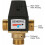 Thermostatic mixing valve for solar water heaters, brass, 3-way external thread DN20, practical and efficient, THT 3