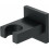 Practical square wall shower holder made of black brass for VHV hand shower 1