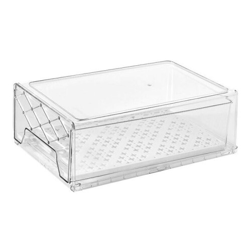 VHV Stackable plastic drawer storage box for the refrigerator