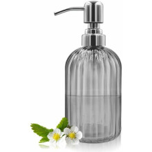 VHV 304 g glass soap dispenser with stainless steel pump
