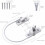 Set of 4 window security locks with key and screws VHV 2