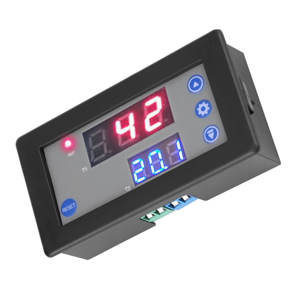 12V Timing Delay Relay Module Cycle Timer Digital Led Dual Display 7641324336999