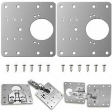 Repair brackets for cabinet hinges with screws for wooden furniture, 2 pcs VHV